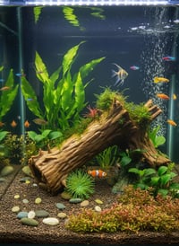 Image 2 of Decorative wooden elements for aquariums “Hollow stump shelter”