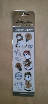 Sticker Strip--Paprika Ghost