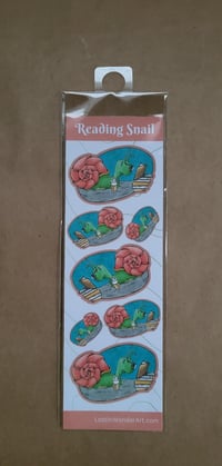 Sticker Strip--Reading Snail