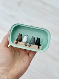 Image 2 of Sardine can with four cats