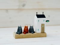 Image 3 of Cat House. Scene with Driftwood.