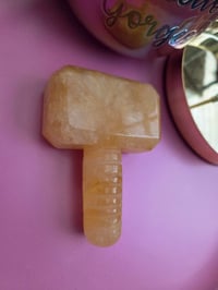 Image 3 of Yellow Jade Thor hammer 