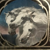 Image 1 of c1900 Pharaohs Horses magic lantern glass slide