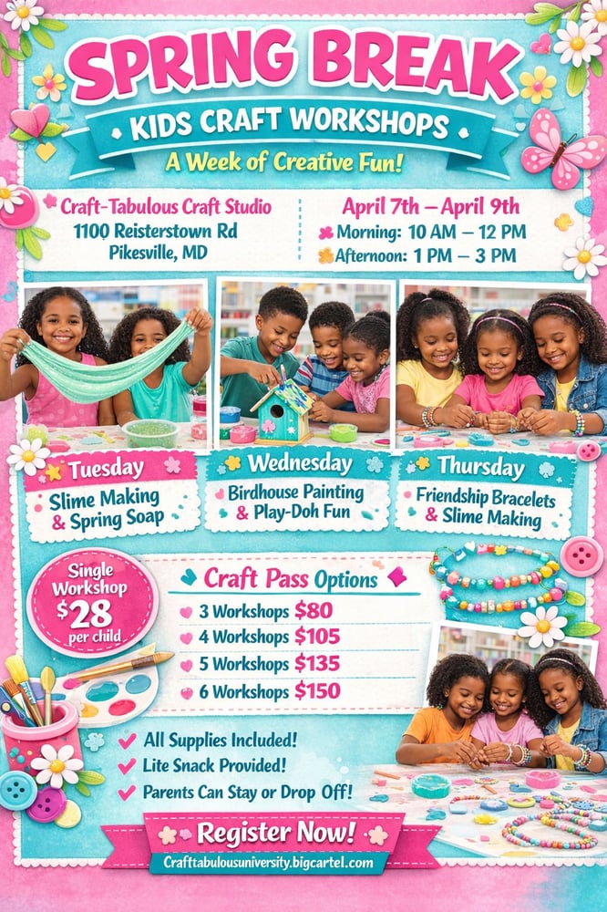 Image of Spring Break Kids Craft Workshops 