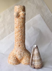 Image 6 of Handmade Sculptural Paper Mache Vase | Figurative Art Object