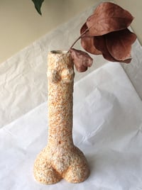 Image 7 of Handmade Sculptural Paper Mache Vase | Figurative Art Object