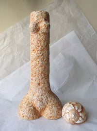 Image 3 of Handmade Sculptural Paper Mache Vase | Figurative Art Object