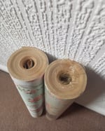 1980s Vintage Storey's Wallpaper Rolls - Cartouche Rose Medallion Floral Stripe - (Set of 2 Rolls)  thumbnail 13