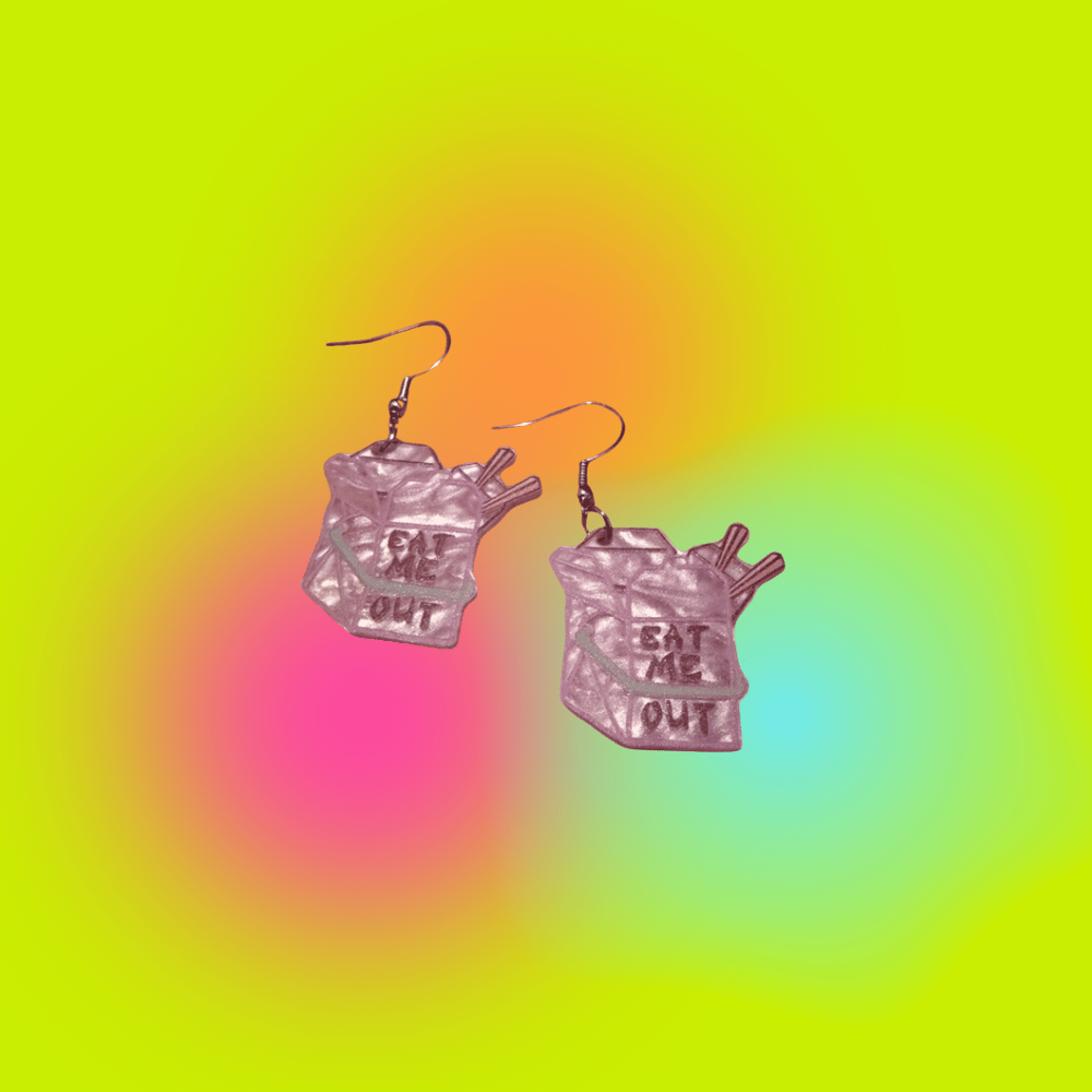 Image of RJ Rhonda Jane Chinese Takeout Earrings