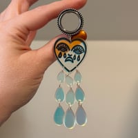 Crying Heart Tunnel Dangles (sizes 2g-1”)