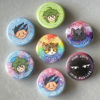 Image 1 of Chibi Button Pin Bundle