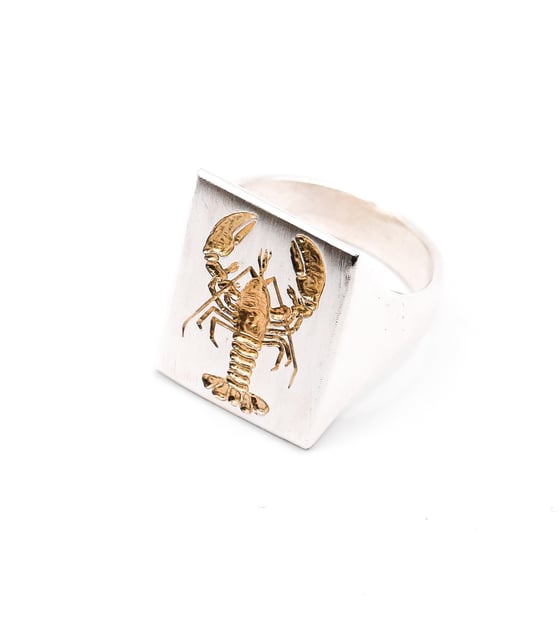 Image of Lobster Signet Ring 