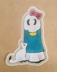 Image 1 of Vinyl Sticker--Ms Swoopy Cosplaying at Hello Kitty