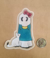 Image 2 of Vinyl Sticker--Ms Swoopy Cosplaying at Hello Kitty