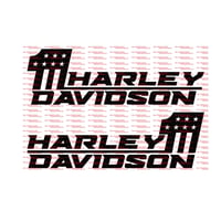 Image 1 of HD #1 Tank/Saddlebag Graphics V2 *updated*