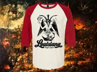 RAGIN CAJUN BLACK BASEBALL TEE