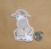 Image 2 of Vinyl Sticker--Ms Swoopy in Cottage Core