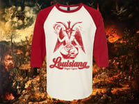 RAGIN CAJUN RED BASEBALL TEE