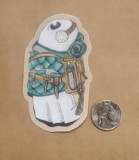 Image 2 of Vinyl Sticker--Swoopy Ghost in Climber Outfit