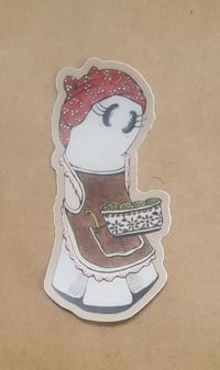 Image 1 of Vinyl Sticker--Paprika Ghost with Her Cabbage Rolls