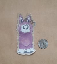 Image 2 of Vinyl Sticker--Swoopy Ghost as LaBOO-BOO