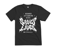 Gender Affirming Care Saves Lives (Heavy Metal Shirt)