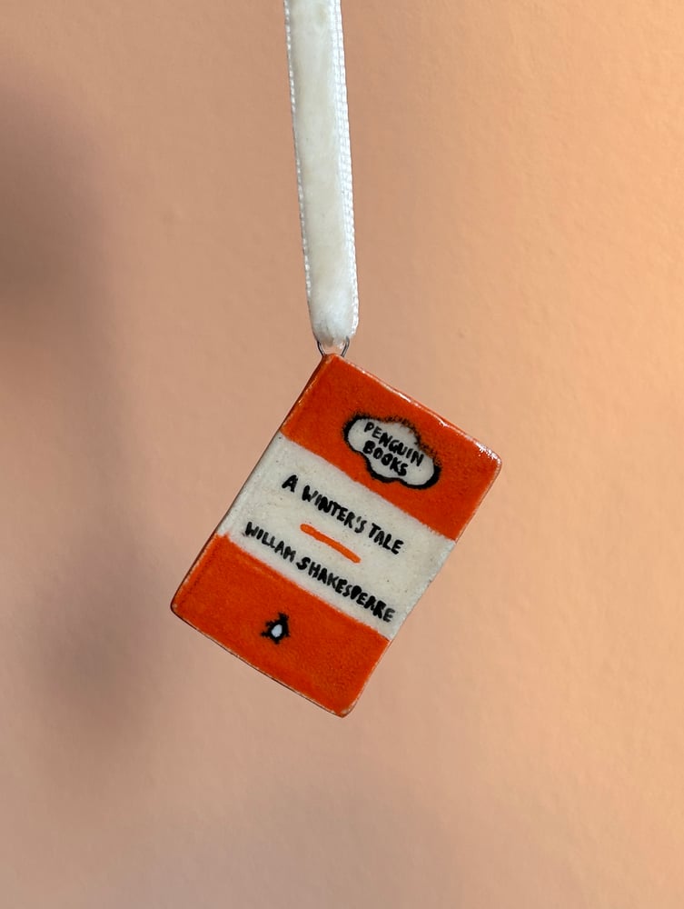 Image of ceramic book ornaments