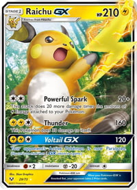 Raichu GX - Shining Legends - Near Mint
