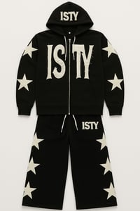 Image 1 of Black &  White B Bottom, sweatsuit