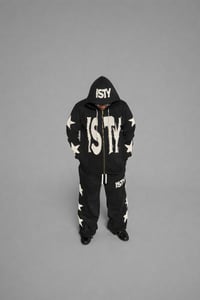 Image 2 of Black &  White B Bottom, sweatsuit