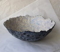 Image 9 of Handmade Sculptural Paper Mache Bowl – Textured Art Decor
