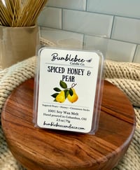 Spiced Honey & Pear Soy Wax Melts – Sugared Pears, Honey & Cinnamon