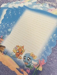 Image 3 of Cat and Bunny Mermaid Letter Set