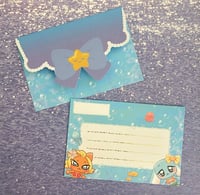 Image 4 of Cat and Bunny Mermaid Letter Set