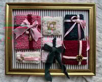 Image 2 of SET of Framed Christmas Tufted Art