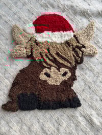 Highland Christmas Cow