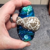 Image 5 of RESERVED for Anita - XXXXL. Diving Harbor Seal Glass Sculpture #3 - Flamework Glass Sculpture