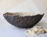 Image 5 of Sculptural Paper Mache Bowl | Modern Textured Decor