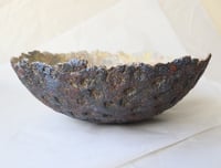 Image 2 of Sculptural Paper Mache Bowl | Modern Textured Decor