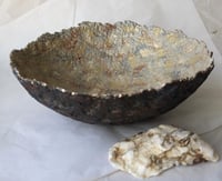 Image 4 of Sculptural Paper Mache Bowl | Modern Textured Decor