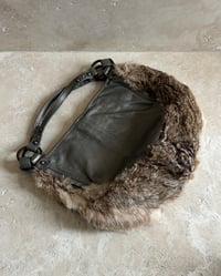 Image 9 of METALLIC LEATHER & FUR BAG