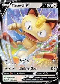 Meowth V - SWSH004 - SWSH: Sword & Shield Promo Cards - Near Mint