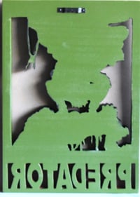 Image 2 of Predator 3D Hand Crafted Wooden Wall Hanging Artwork