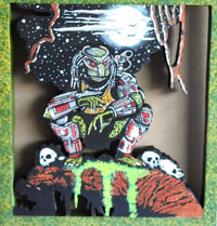 Image 3 of Predator 3D Hand Crafted Wooden Wall Hanging Artwork