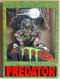Image 12 of Predator 3D Hand Crafted Wooden Wall Hanging Artwork