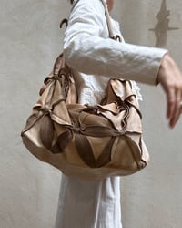 Image 2 of LEATHER SUEDE LEAF BAG