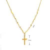 Image 2 of Golden Faith Cross Necklace
