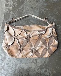 Image 4 of LEATHER SUEDE LEAF BAG