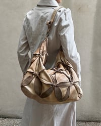 Image 1 of LEATHER SUEDE LEAF BAG