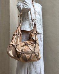 Image 8 of LEATHER SUEDE LEAF BAG